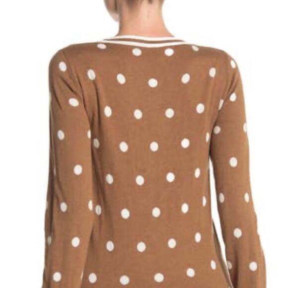 J. Crew NEW Polka Dot Crew Neck Pullover Size XS - Picture 3 of 8